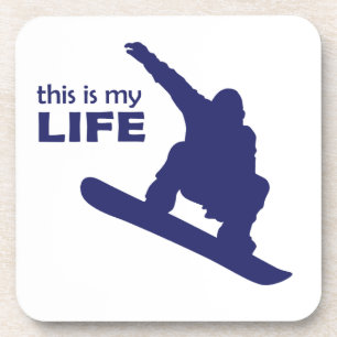 Dessous-de-verre C'Est Ma Vie (Snowboard)