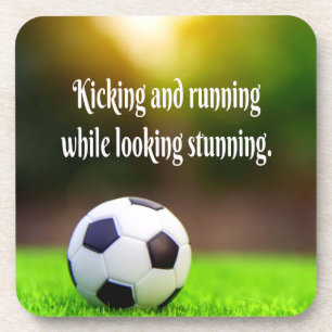 Dessous-de-verre Champ vert inspirant pour motifs de soccer