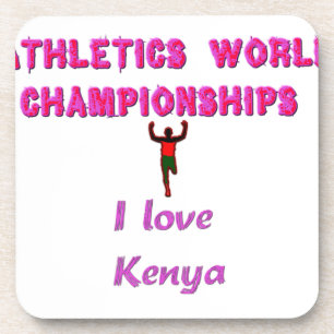 Dessous-de-verre Championnats du monde d'athlétisme Kenya Runner :