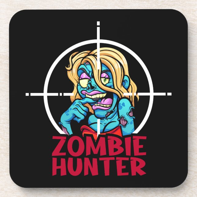 Dessous-de-verre "Chasseur de zombies" (Devant)