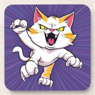 Dessous-de-verre Chat à fierce
