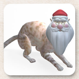 Dessous-de-verre Chat de tigre du Père Noël