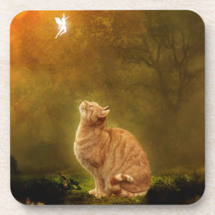 Dessous-de-verre Chat et fée