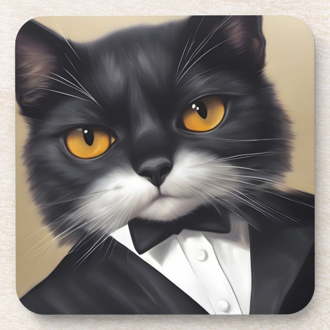 Dessous-de-verre Chat intelligent (Devant)