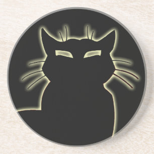 Dessous de verre Chat Noir Chat Art Décor Amoureux