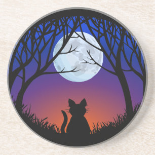 Dessous de verre Chat Noir Gros Chat Art Décor Amo