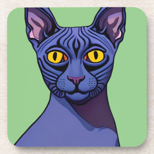 Dessous-de-verre Chat Sphynx