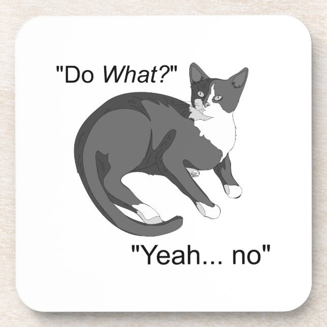 Dessous-de-verre Chat têtu (Devant)