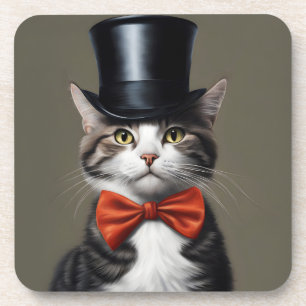 Dessous-de-verre Chat victorien