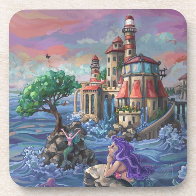 Dessous-de-verre Château de Mermaid (Devant)