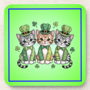 Dessous-de-verre Chatons chanceux de la Saint-Patrick-47474