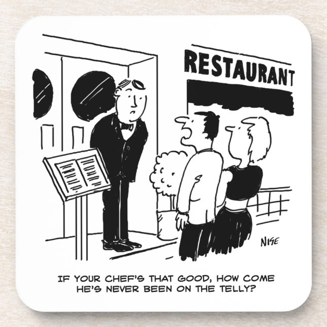 Dessous-de-verre Chef au restaurant Not Bein on Television Cartoon (Devant)