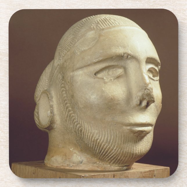 Dessous-de-verre Chef de portrait de stéatite, Mohenjodaro, (Devant)