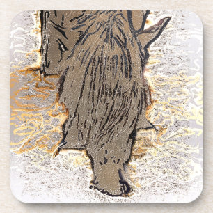 DESSOUS-DE-VERRE CHEVAL BROWN