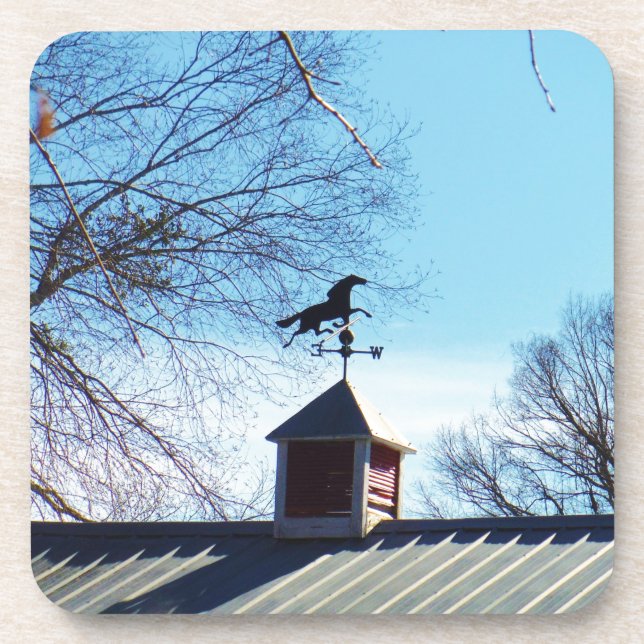 Dessous-de-verre Cheval Vane Météo Ciel Bleu (Devant)