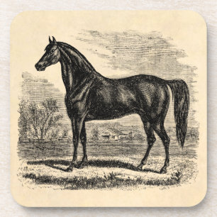 Dessous-de-verre Cheval vintage de 1800s - modèle de cavalier de