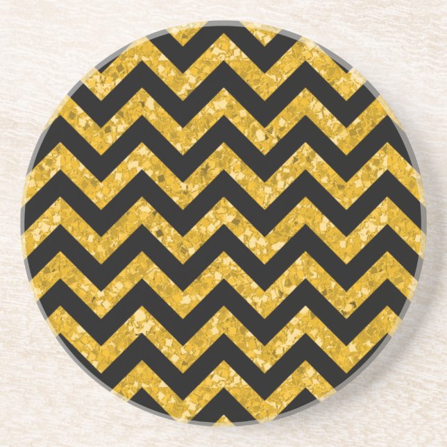Dessous de verre Chevron Parties scintillant Look (Devant)
