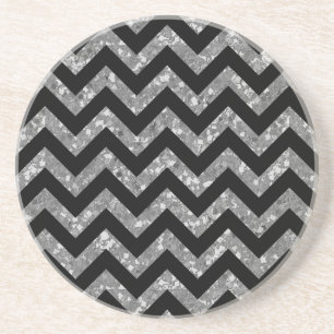 Dessous de verre Chevron Parties scintillant Look