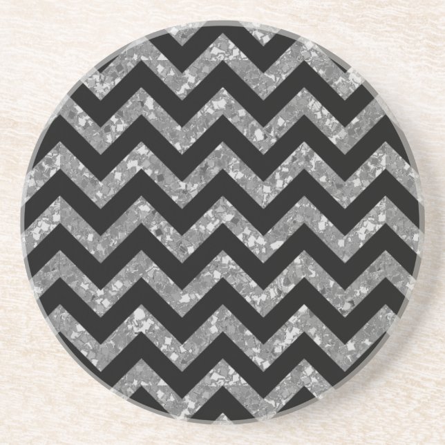 Dessous de verre Chevron Parties scintillant Look (Devant)