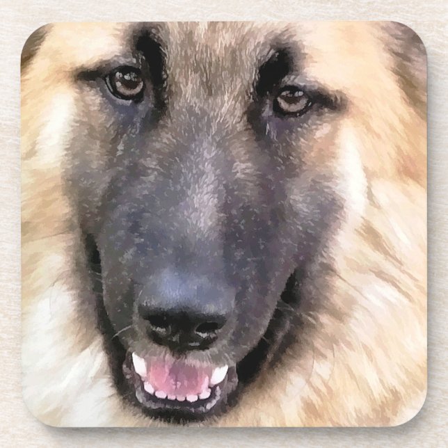 DESSOUS-DE-VERRE CHIEN ALLEMAND SHEPHERN (Devant)