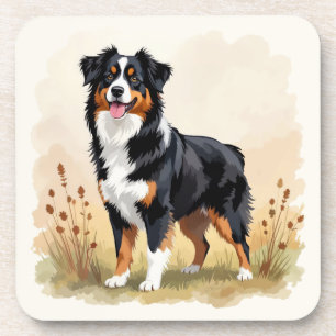 Dessous-de-verre Chien berger australien Rouge Merle Aussie