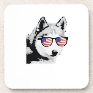 Dessous-de-verre Chien sibérien Husky cool