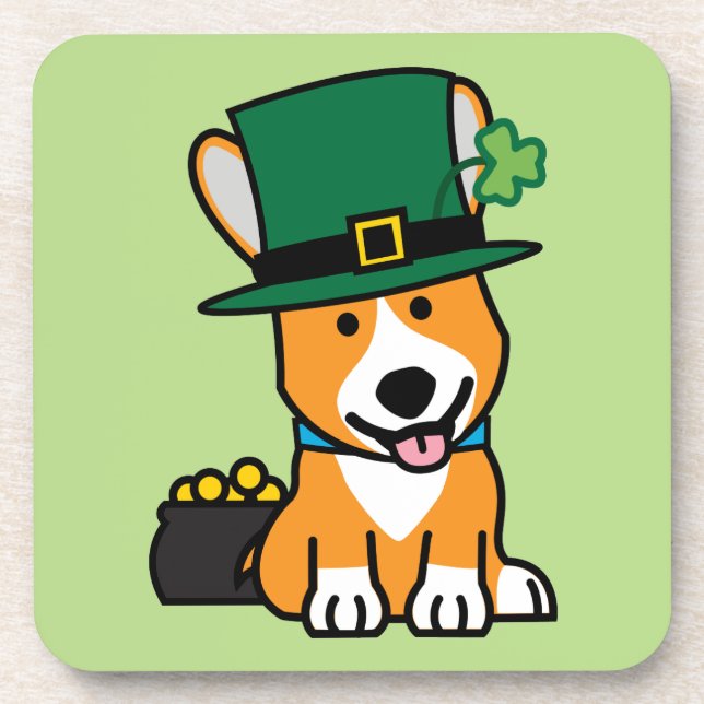 Dessous-de-verre Chienchien de chiot de chien de lutin de corgi du (Devant)