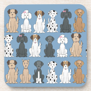 Dessous-de-verre Chiens souriants