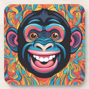 Dessous-de-verre Chimpanzé fou mignon