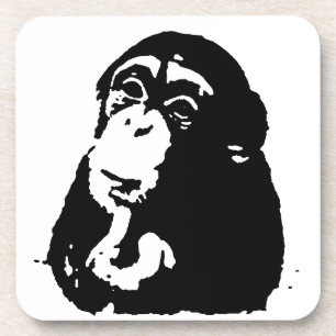 Dessous-de-verre Chimpanzé Pop Art Thinking