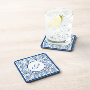 Dessous-de-verre Chinoiserie Bamboo Ginger Jar Beverage Coaster