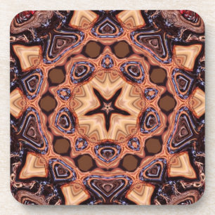 Dessous-de-verre Choc Chip Mandala Géométrie : Ensemble de 6