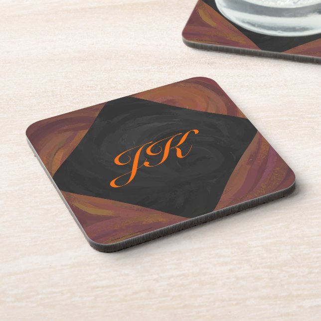 Dessous-de-verre Chocolat Carmel Swirl (Côté gauche)