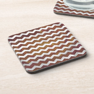 Dessous-de-verre Chocolat Carmel Swirl Chevron Motif