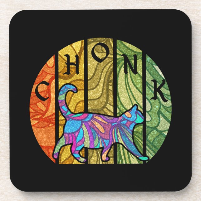 Dessous-de-verre Chonk Cute Chat (Devant)