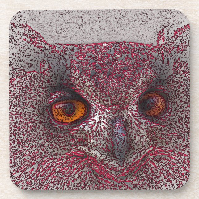 Dessous-de-verre Chouette éthérée (Devant)