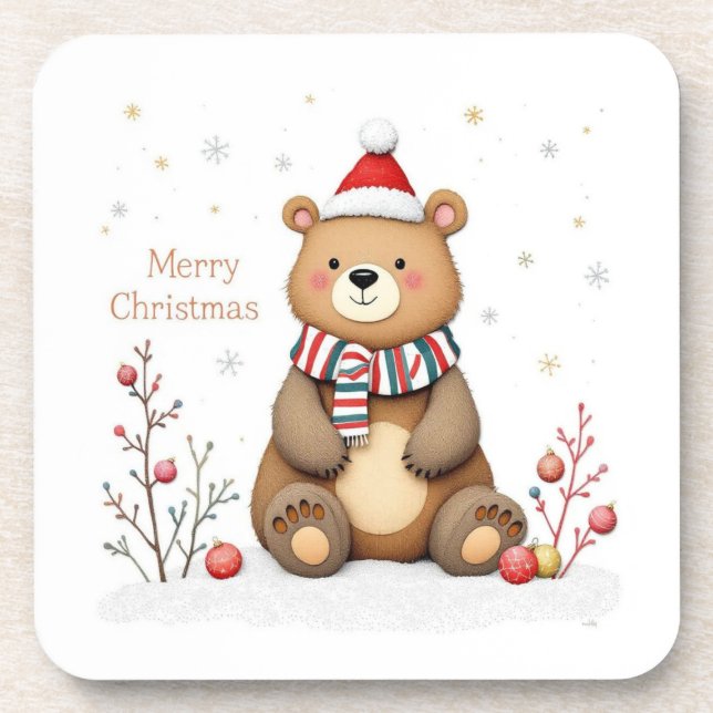 Dessous-de-verre Christmas Bear (Devant)