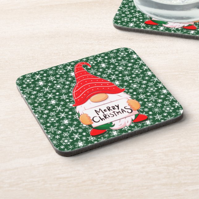 Dessous-de-verre Christmas Gnome (Côté gauche)