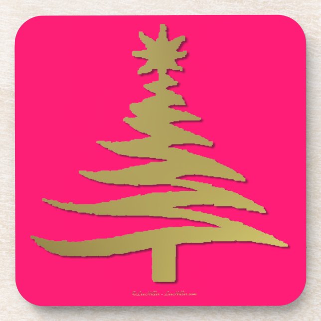 Dessous-de-verre Christmas Tree Stencil (Devant)