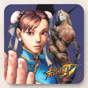 Dessous-de-verre Chun-Li contre Vega