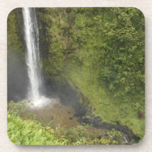 Dessous-de-verre Chutes Akaka, côte Hamakua, île d'Hawaï,