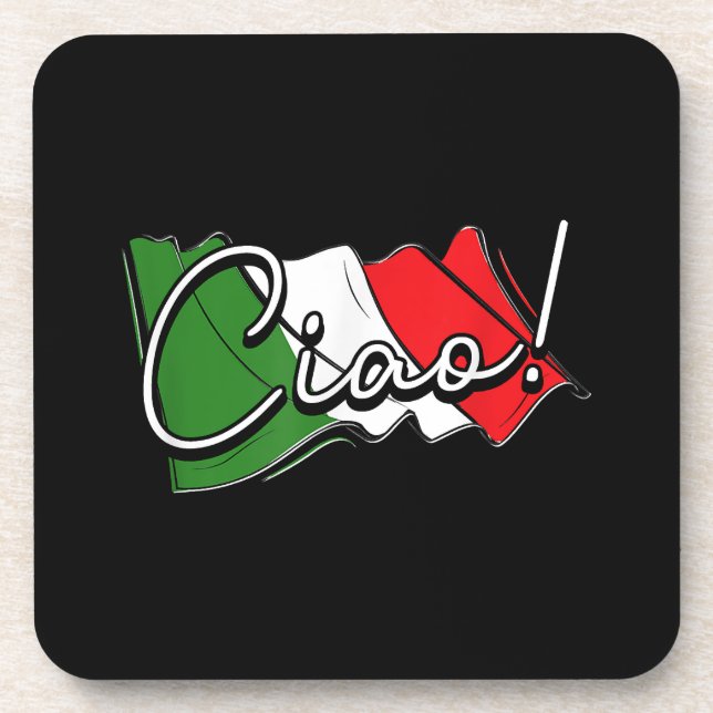 Dessous-de-verre Ciao ! - Scooter Venise italien et européen et La (Devant)