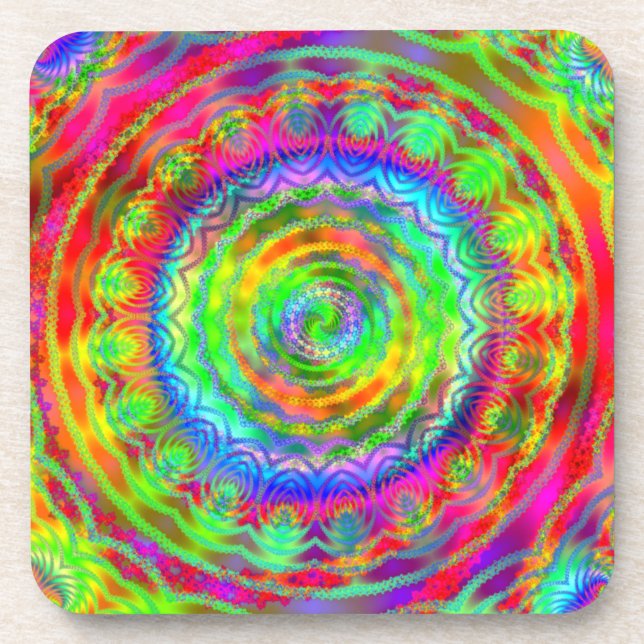 Dessous-de-verre Cible Tiedye (Devant)