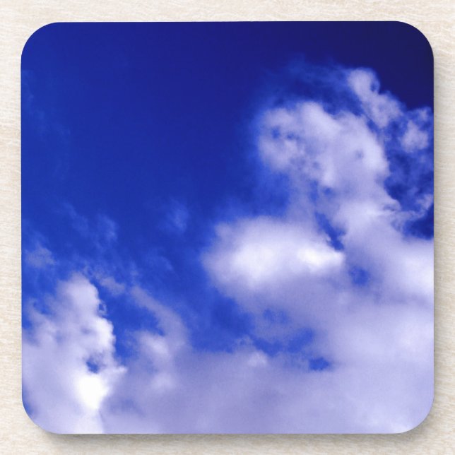 Dessous-de-verre Ciel bleu et nuages blancs (Devant)