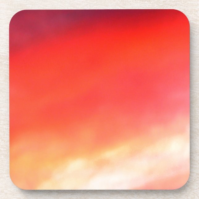 Dessous-de-verre Ciel Rouge La Nuit (Devant)