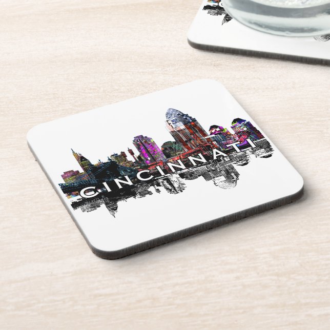 Dessous-de-verre Cincinnati en graffiti Beverage Coaster (Côté gauche)