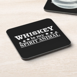 Dessous-de-verre citations drôles sur l'amoureux du whiskey