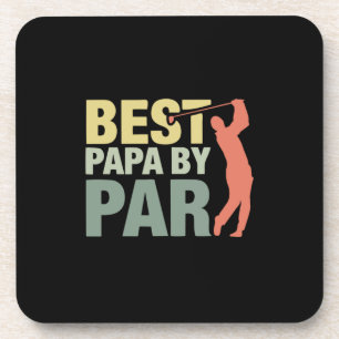Dessous-de-verre Citations grand-père   Best Papa By Par Golf