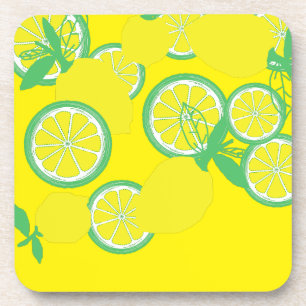 Dessous-de-verre Citrons Chanceux Vibes Organiques Tapisserie Funky