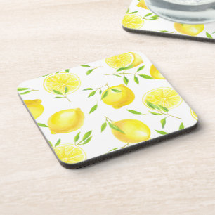 Dessous-de-verre Citrons et feuilles